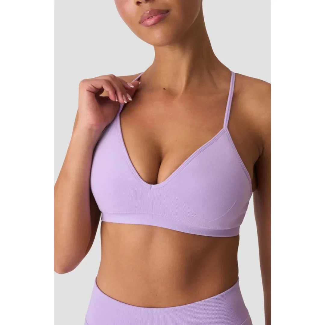 Image of ICIW Smooth Seamless Strappy Sports Bra W Pastel Lilac