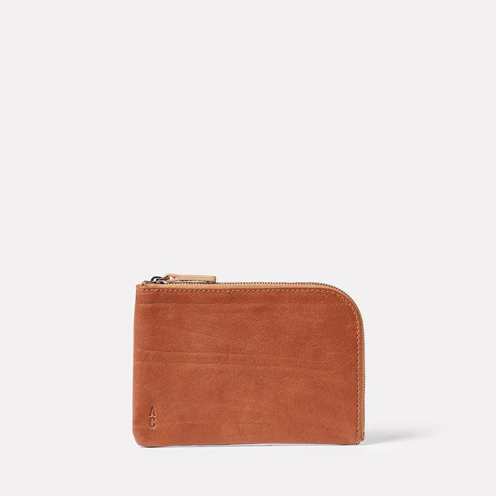 Image of Hocker Medium Calvert Leather Purse in Redwood