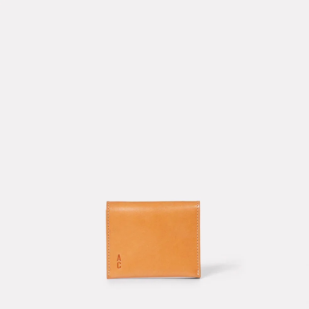 Image of Riley Leather Coin Card Purse in Light Tan