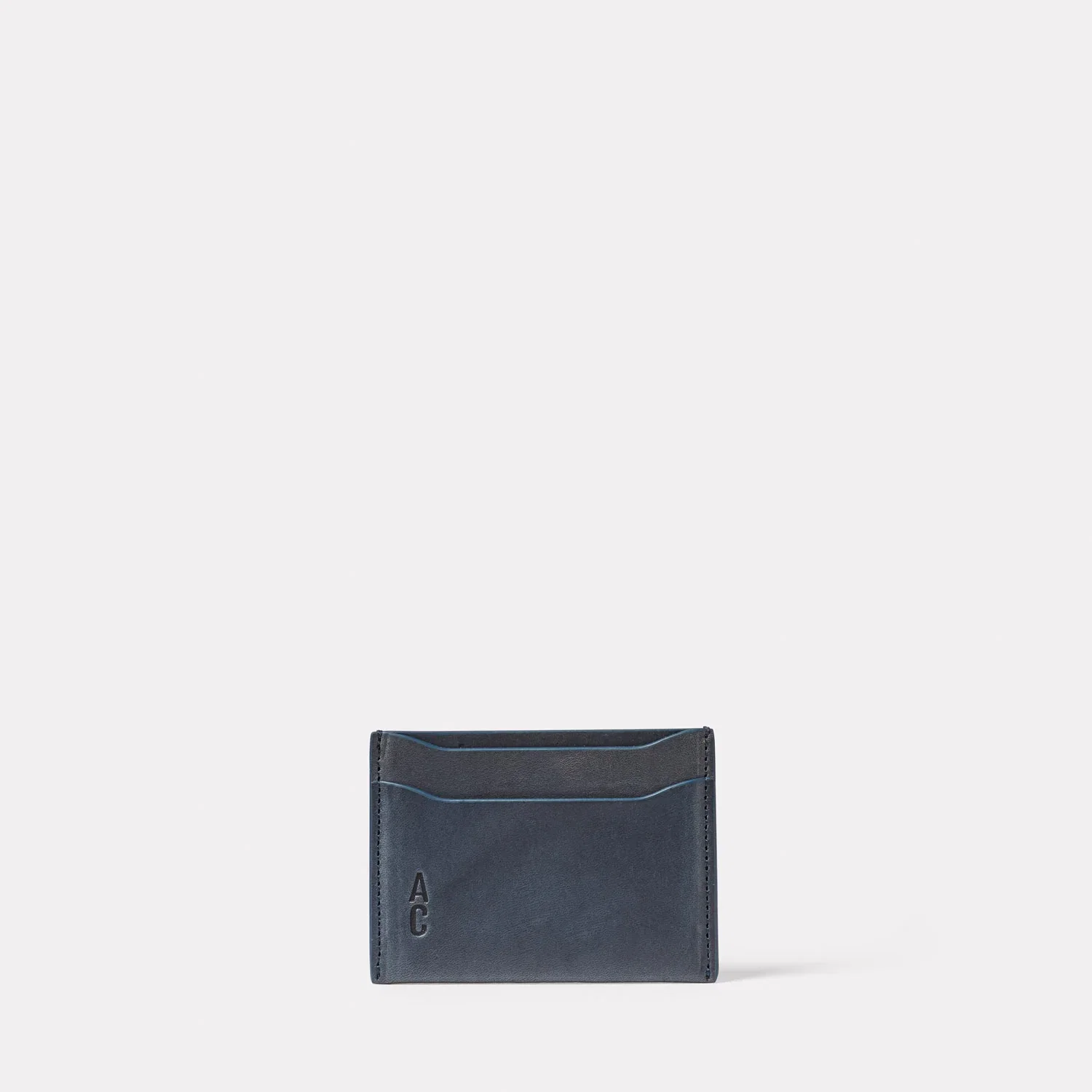 Image of Pete Leather Card Holder in Teal