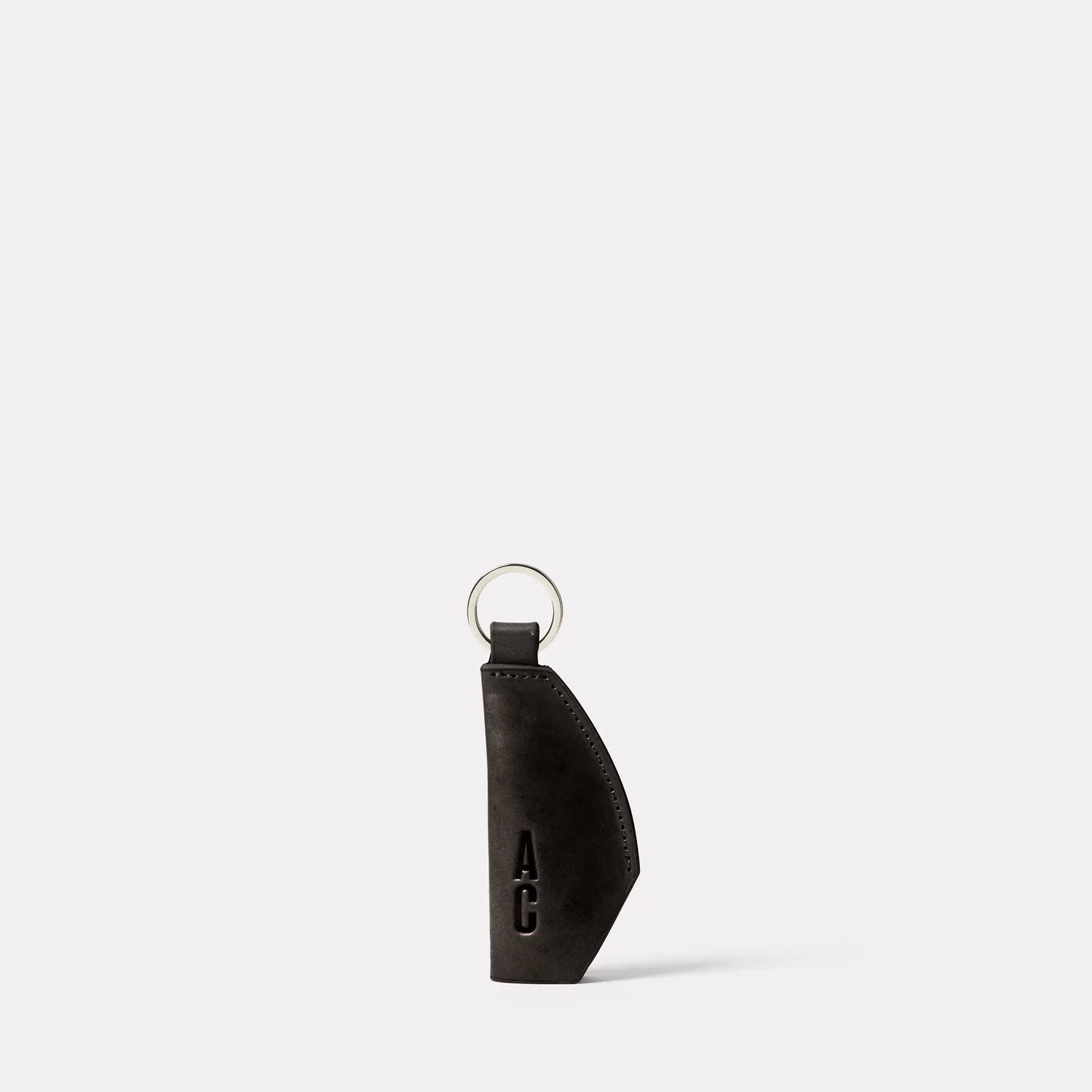 Image of Kenneth Leather Key Fob in Black