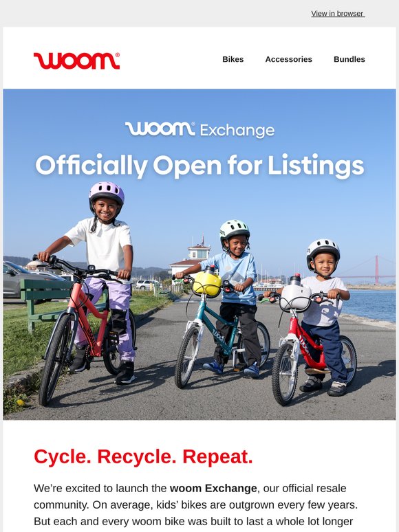 The woom Exchange is Here 🚲