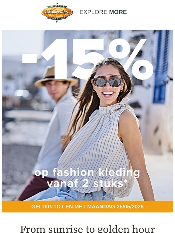 -15% op je nieuwe zomerlook?