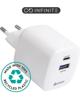 eSTUFF Infinite USB-C & USB-A 67W GaN pikalaturi