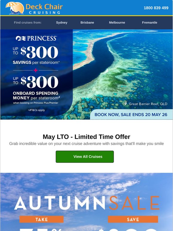 Princess Cruises Flash Sale + Celebrity Deals