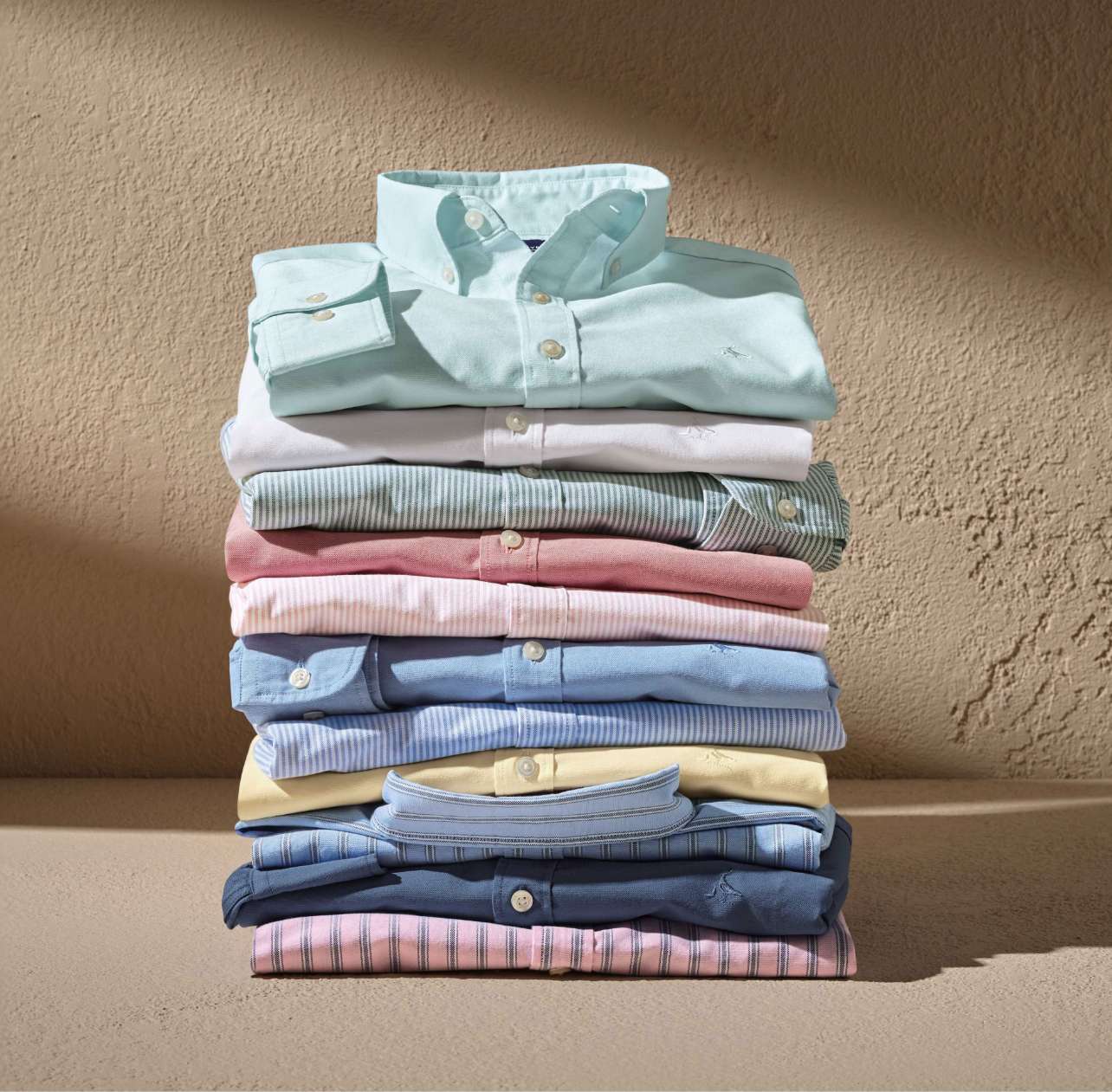 Button-Down Stretch Washed Oxford Shirt - Aqua