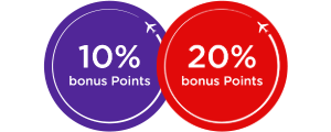 10% and 20% bonus Points icons