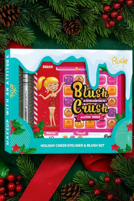 Rude Cosmetics Holiday Cheer Eyeliner & Blush Gift Set