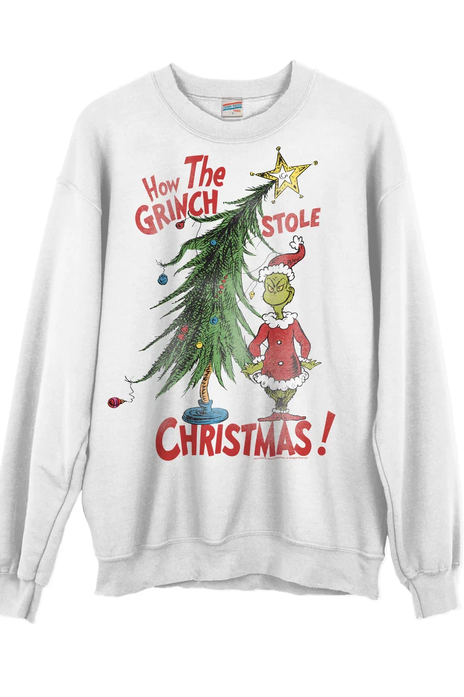 JUNKFOOD How The Grinch Stole Christmas Jumper