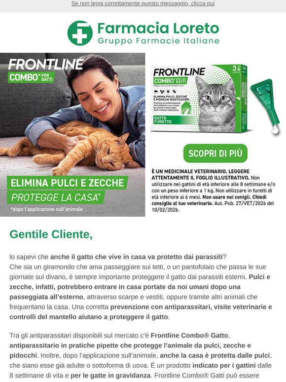 Ovunque il gatto passi le sue giornate è importante proteggerlo dai parassiti! 🐱✋🕷️