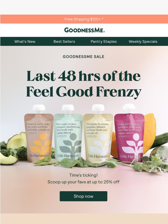 Feel Good Frenzy final 48 hours