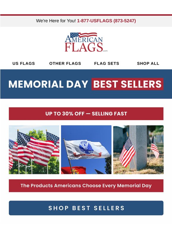 Memorial Day - Best Sellers (Up to 30%)