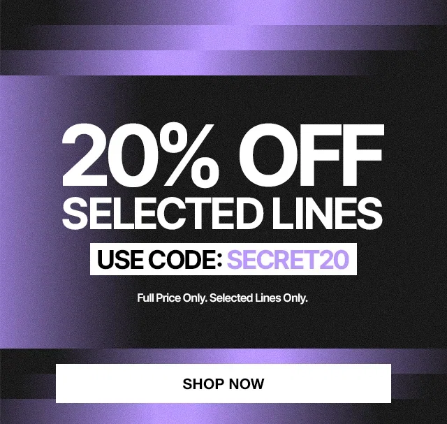 20% Off Selected Lines 