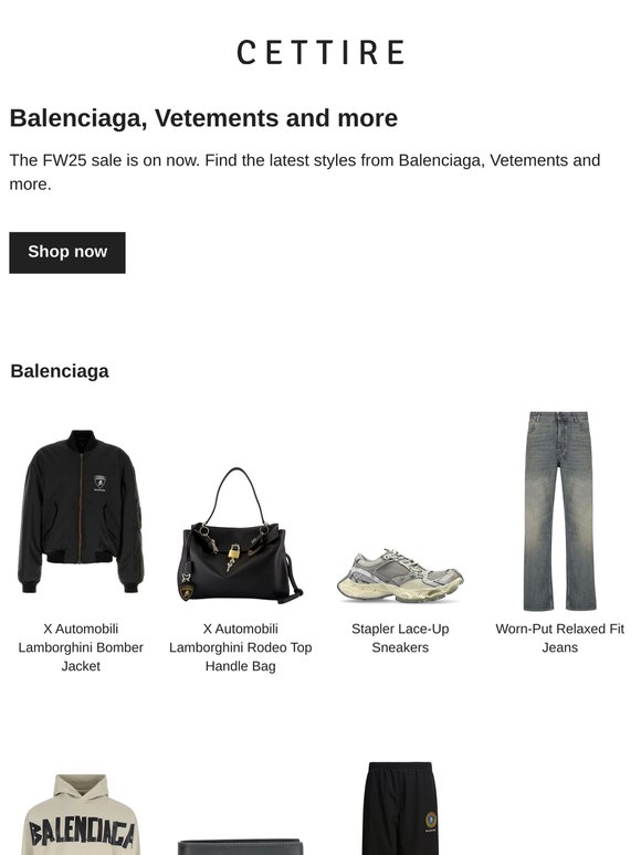 Balenciaga, Vetements and more
