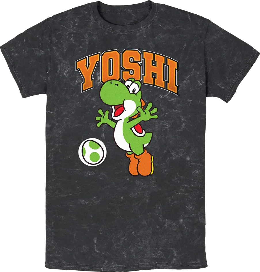 Vintage Yoshi Egg Super Mario Bros. Nintendo Mineral Wash T-Shirt
