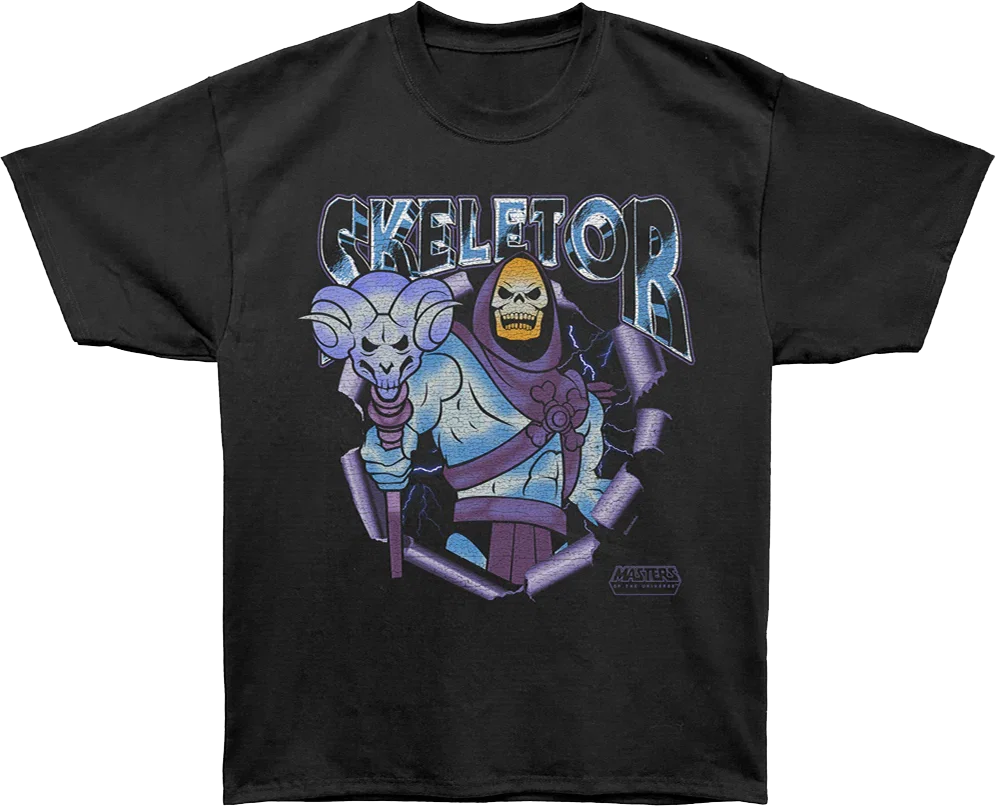 Skeletor Evil Pose Masters Of The Universe Oversized T-Shirt