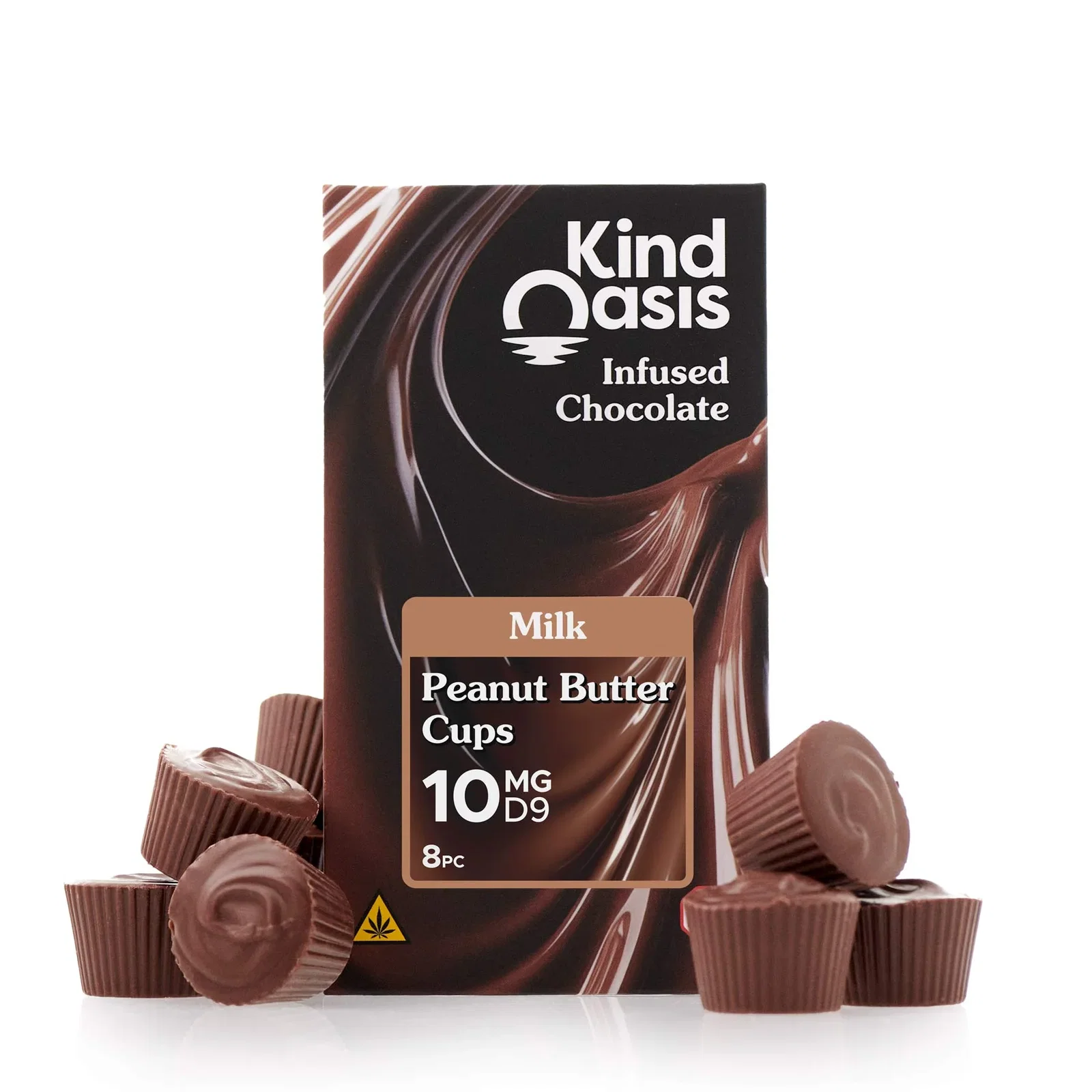 Image of Delta 9 THC 10mg - Peanut Butter Cups - Milk Chocolate 8ct