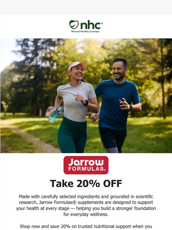 Smarter Formulas. Superior Science. 20% OFF