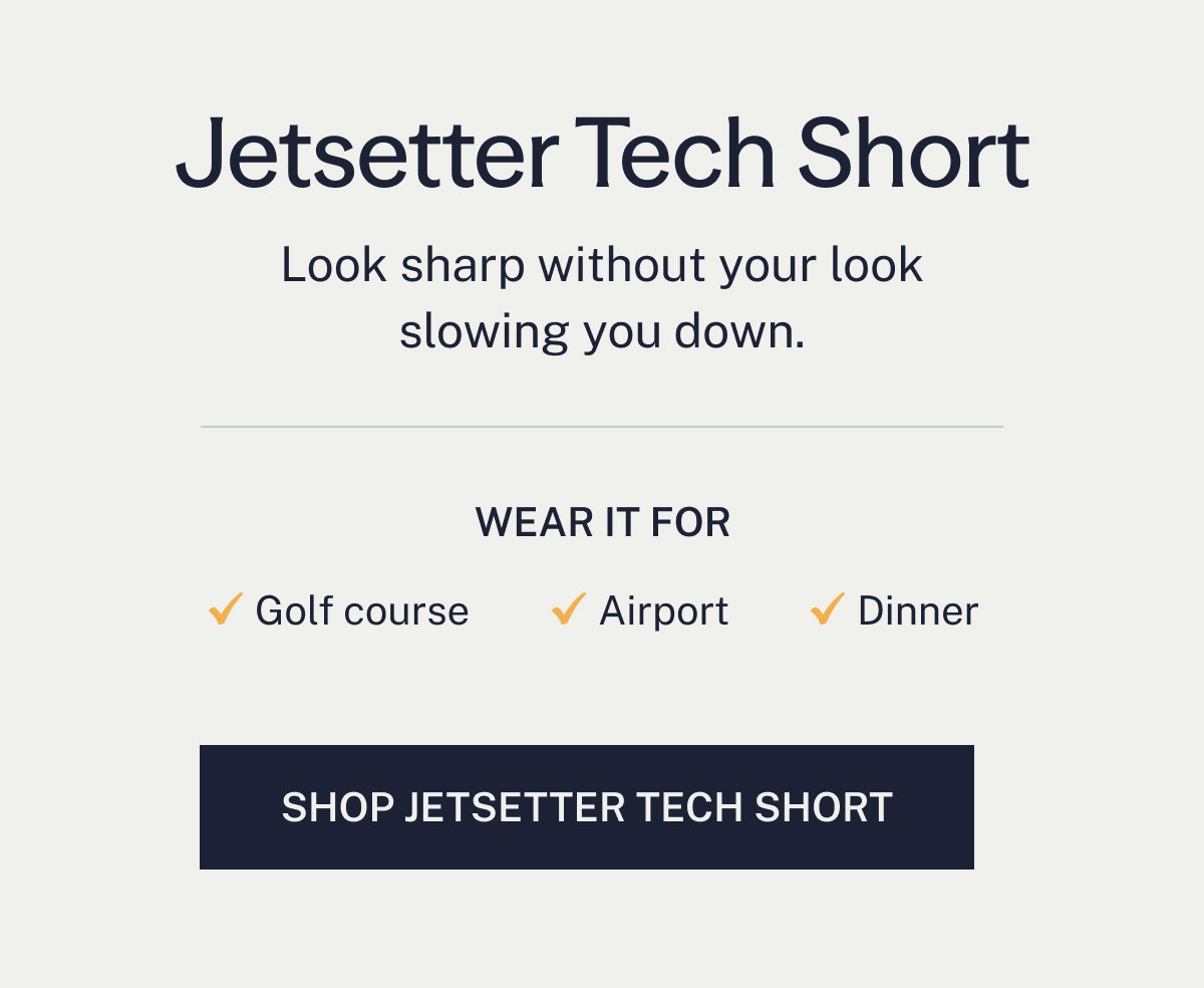 Jetsetter Tech Short