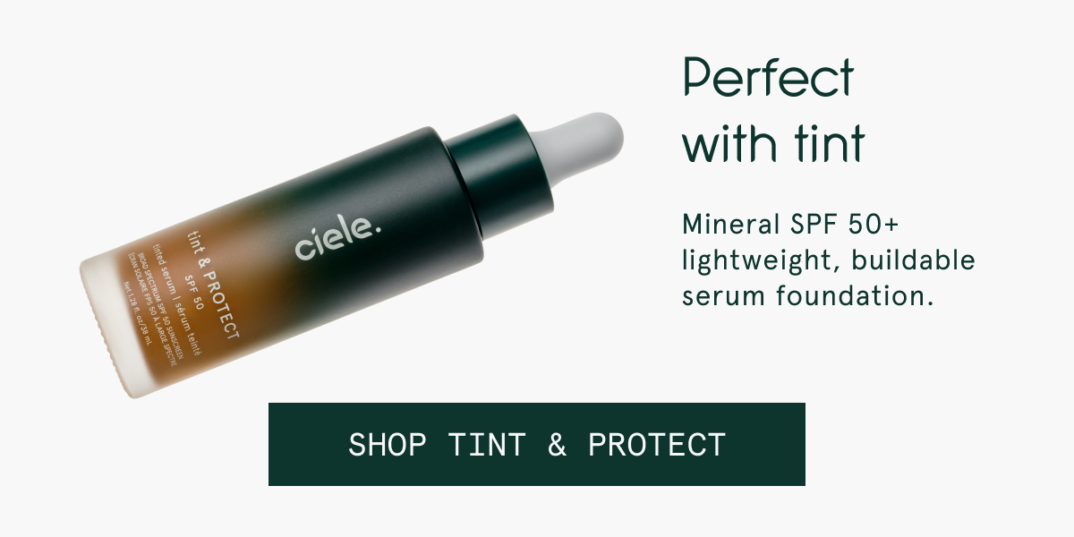 Apply tint and protect serum foundation