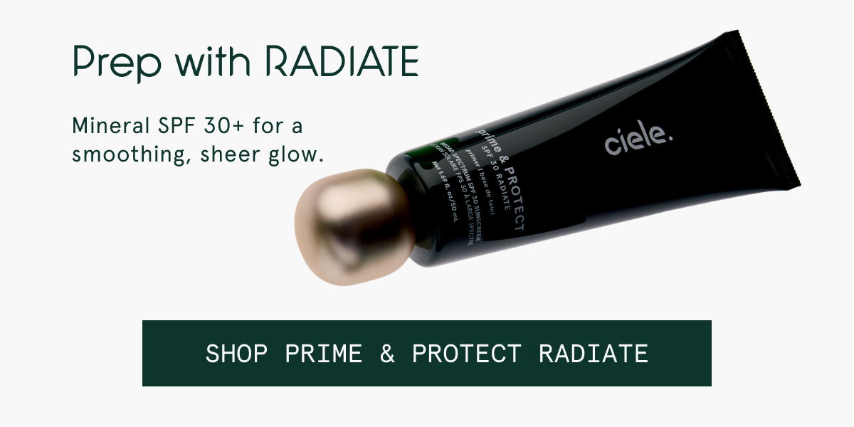 Prep skin with Radiate skin primer