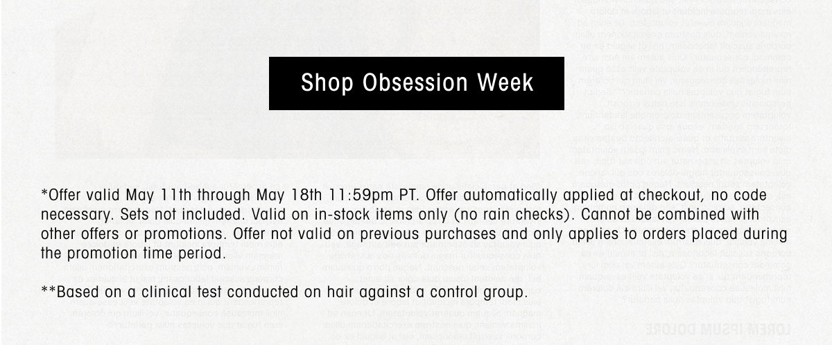20% Off New In | Shop our latest arrivals during Obsession Week