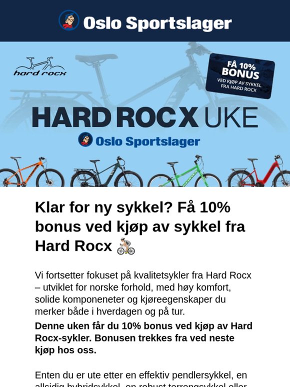 HARD ROCX uke 🚴 10% bonus!
