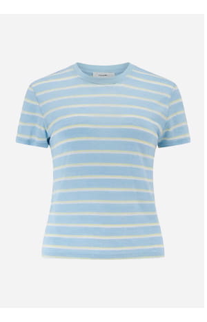 Baby Linen Tee In Chambray Multi