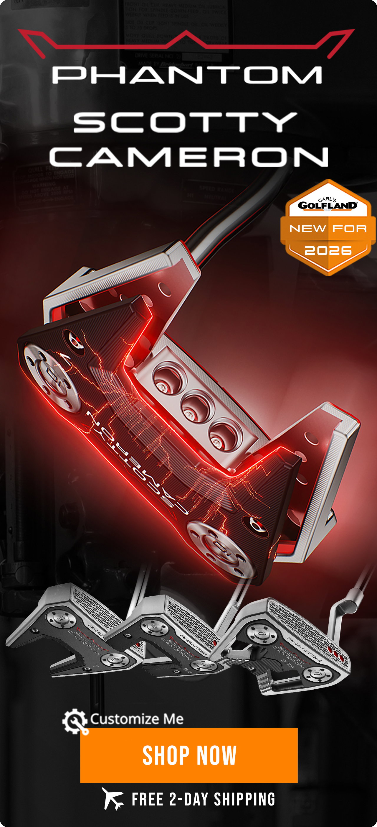 Scotty Cameron Phantom 26 Putters by Titleist