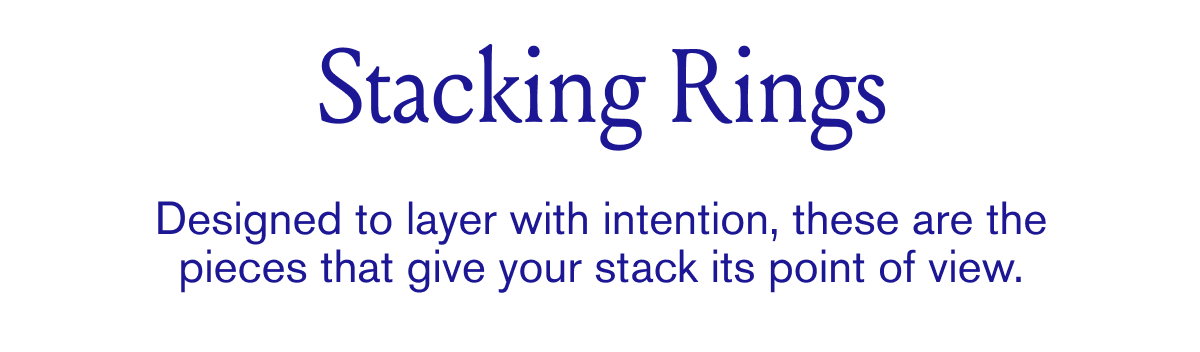 Stacking Rings