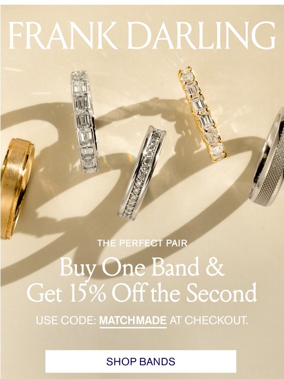 Get 15% Off Wedding Bands