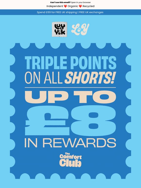 Triple points on all shorts 🩳