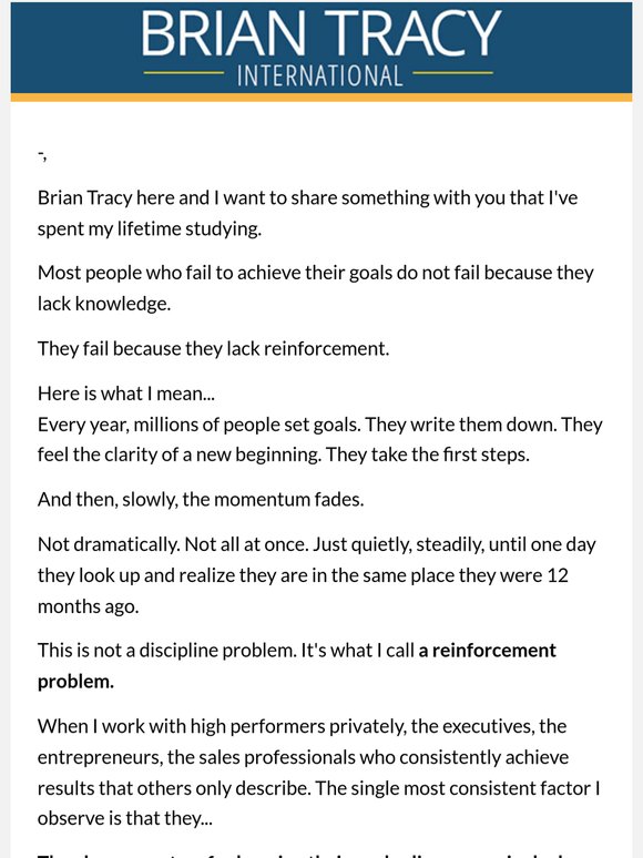 Most people blame discipline. I say it's something else.