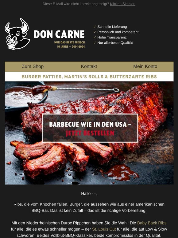Ribs, Burger & gratis BBQ Sauce