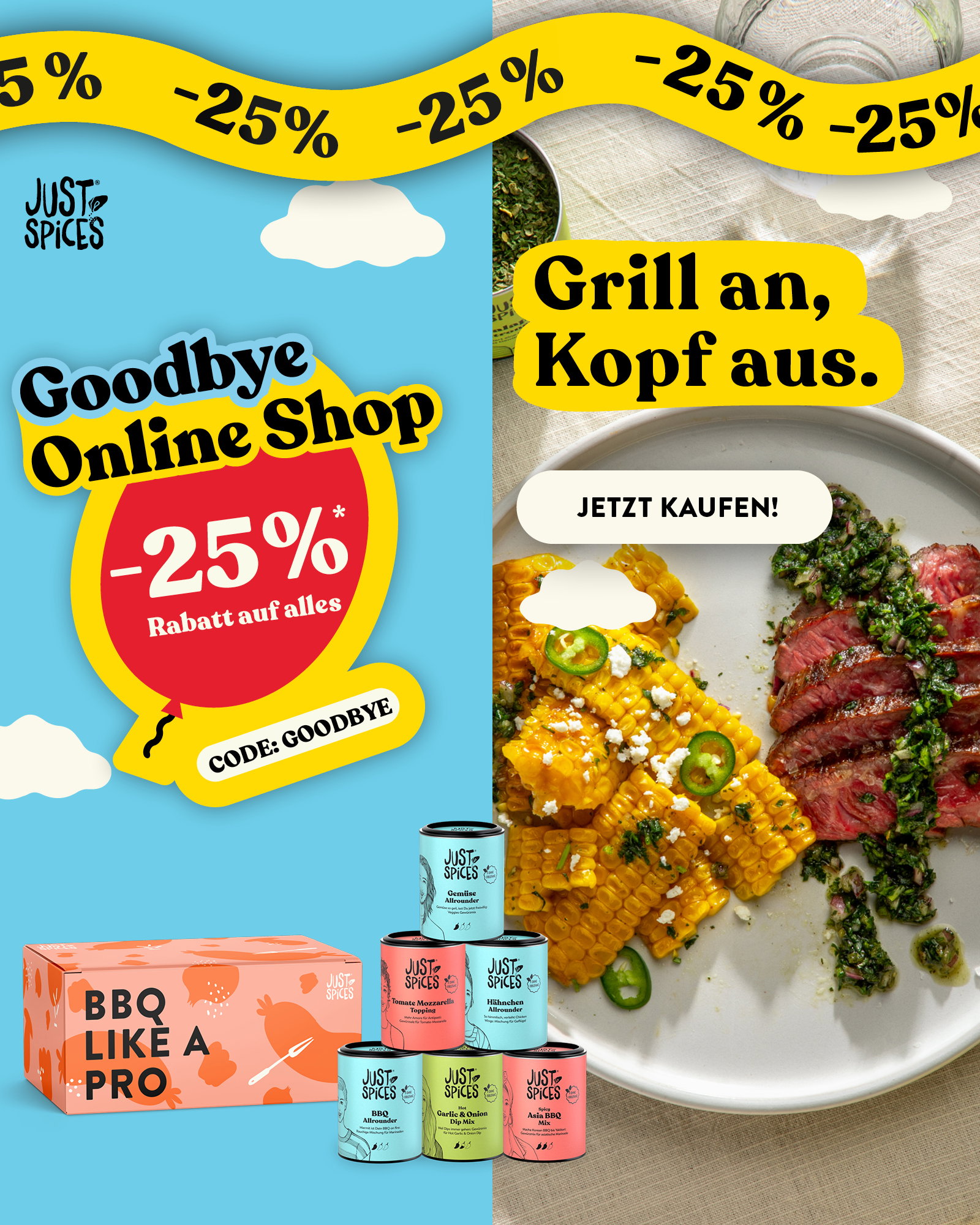 Goodbye Online-Shop -25% Rabatt