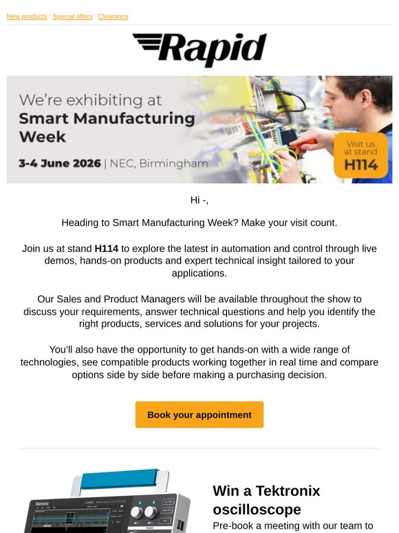 Speak to us at Smart Manufacturing Week