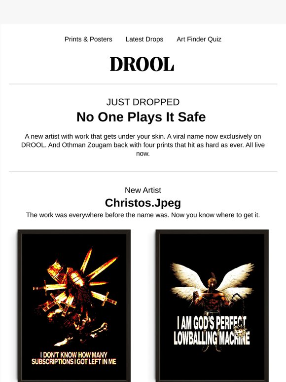 New Drop: Prints That Don't Play Safe