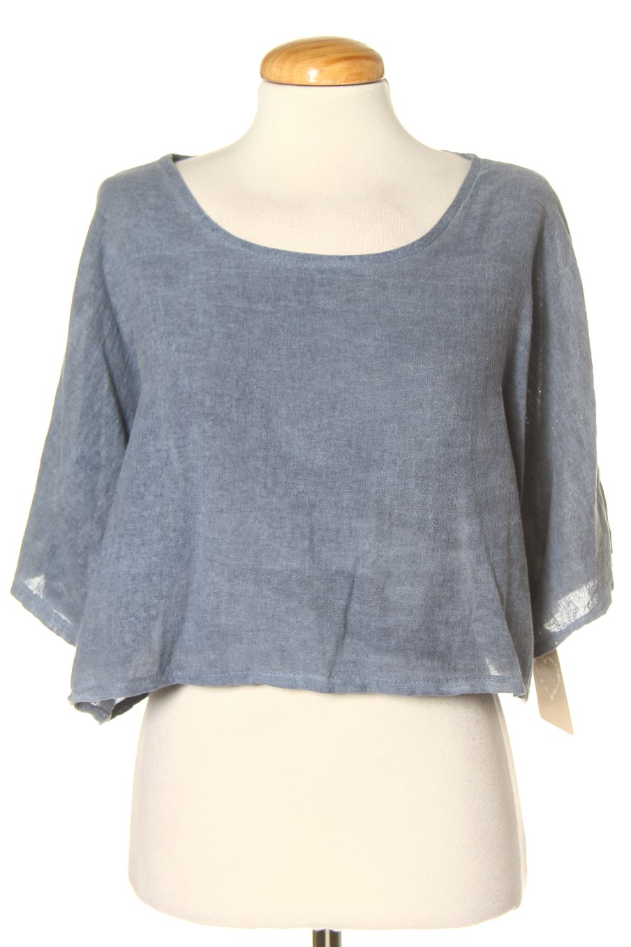 Blouse à manches courtes Made in italy de la taille Taille unique, de couleur bleu