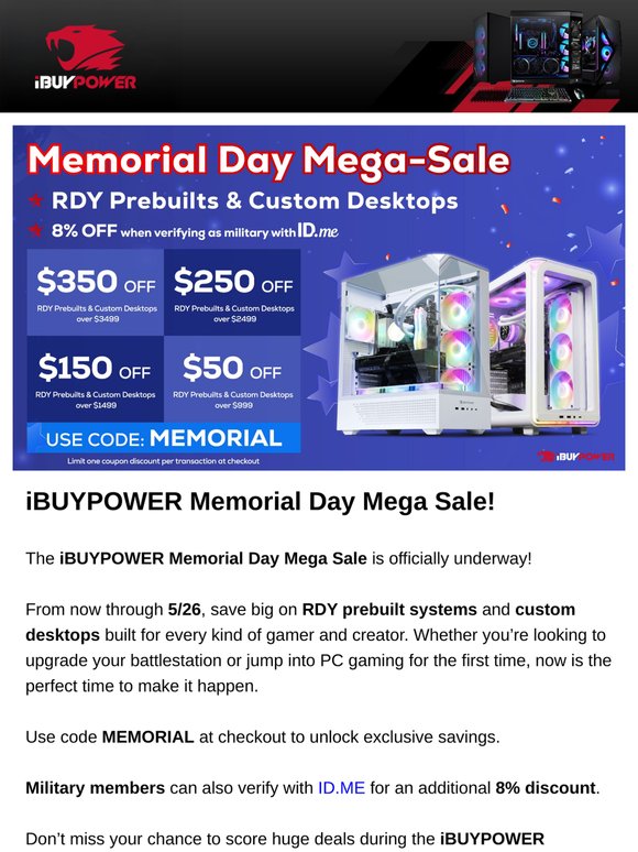 Big Memorial Day Deals, Reddit AMA, and a Custom 1-of-1 Build