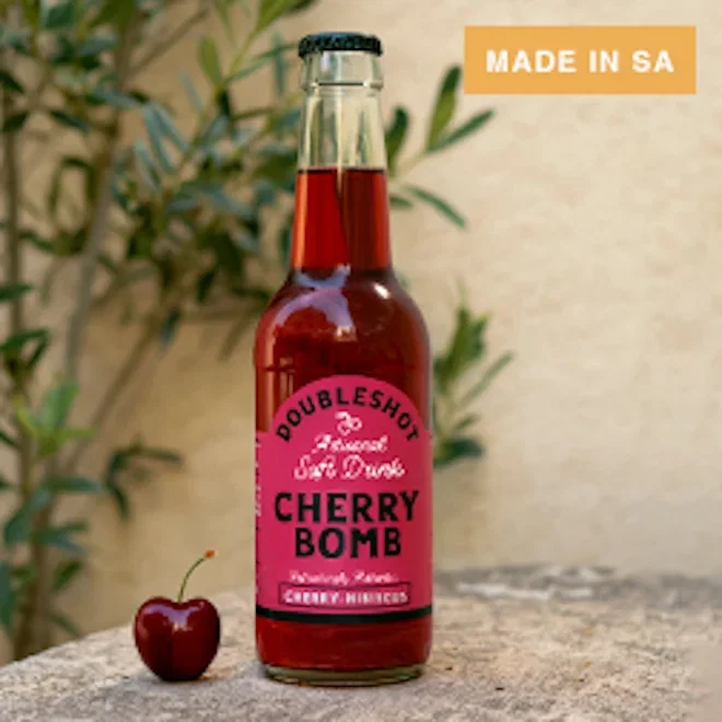 Doubleshot Coffee & Tea Cherry Bomb Soda, Pack of 6