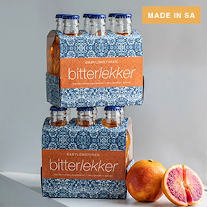Babylonstoren BitterLekker Sparkling Non-Alcoholic Aperitif, Pack of 6