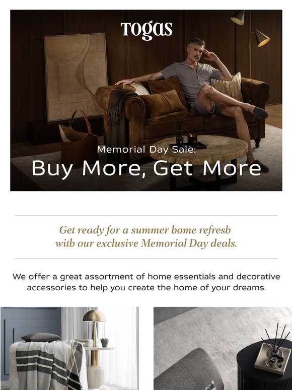Memorial Day Sale: Buy More, Get More