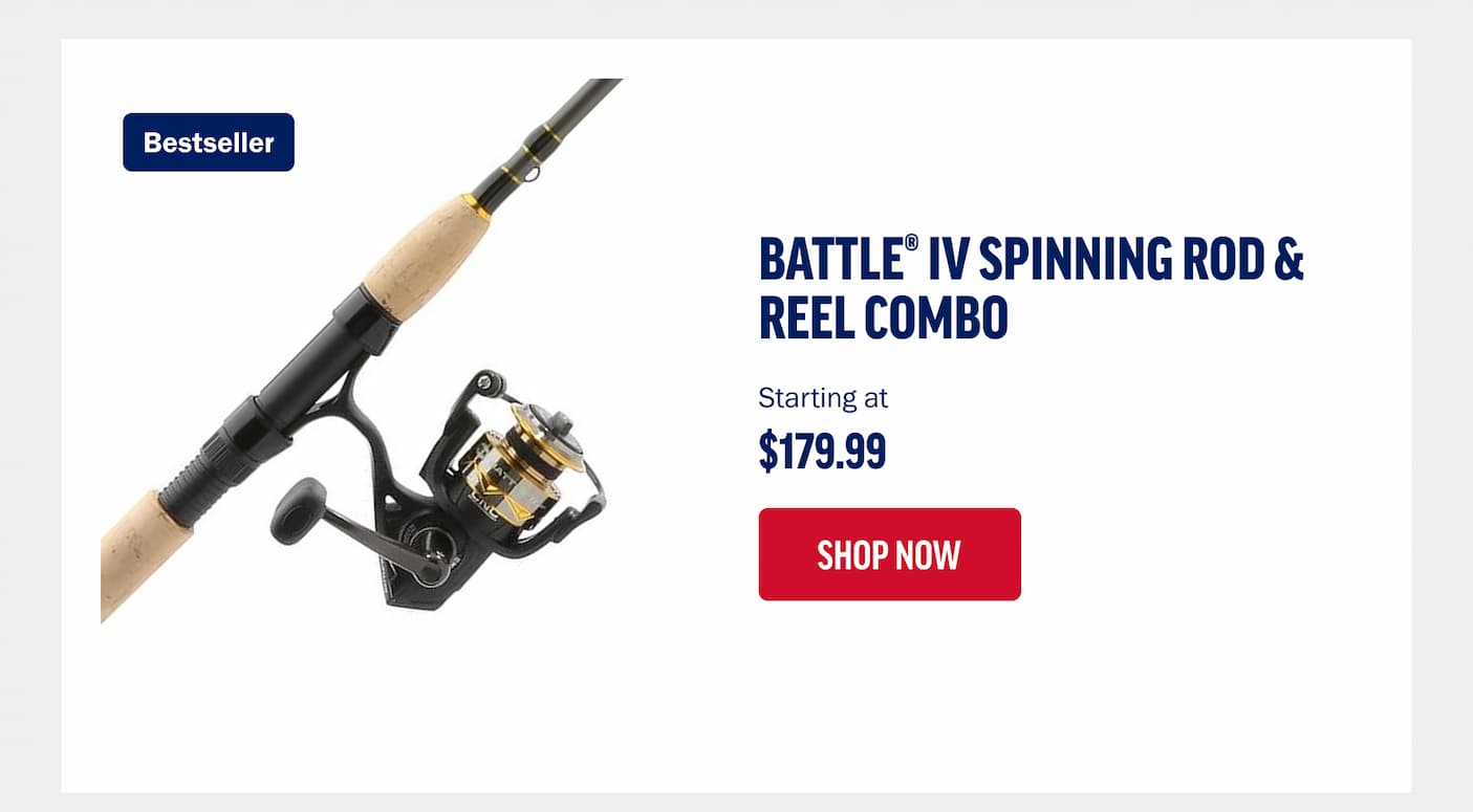 Battle IV Spinning Rod & Reel Combo