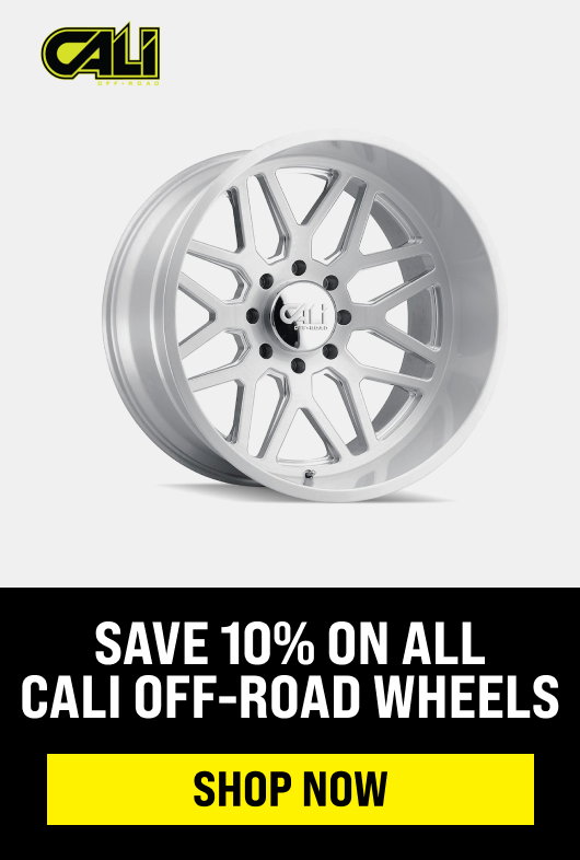 Save 10% On All Cali Off Road Wheels