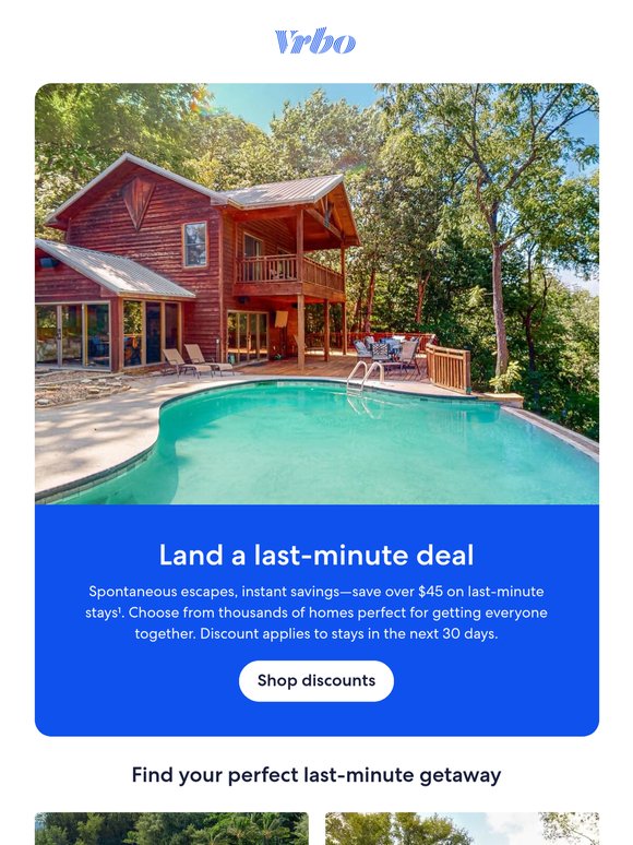 Land a last-minute deal