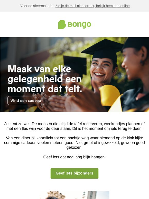 Voor wie altijd de leukste momenten regelt ✨