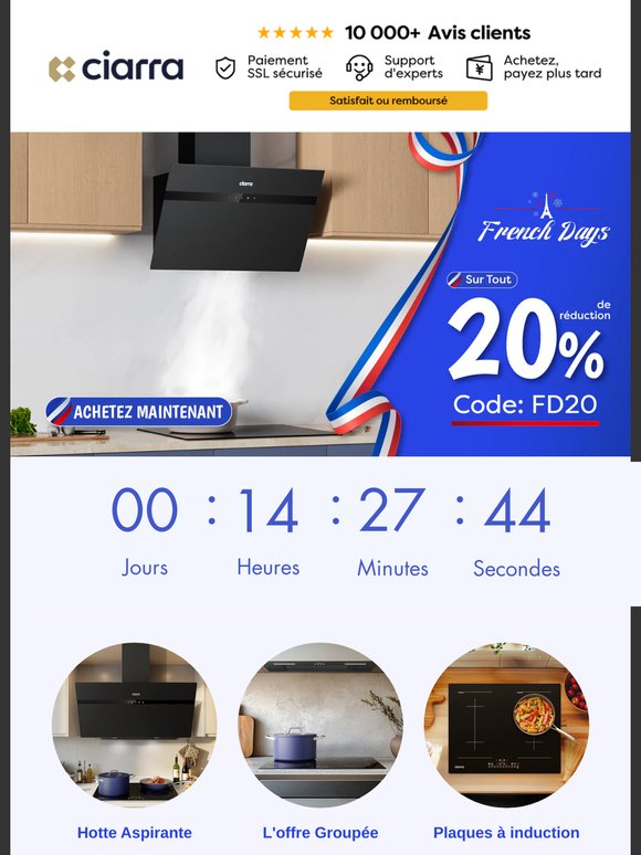 ⏳ DERNIER APPEL : Les French Days s'achèvent ce soir !