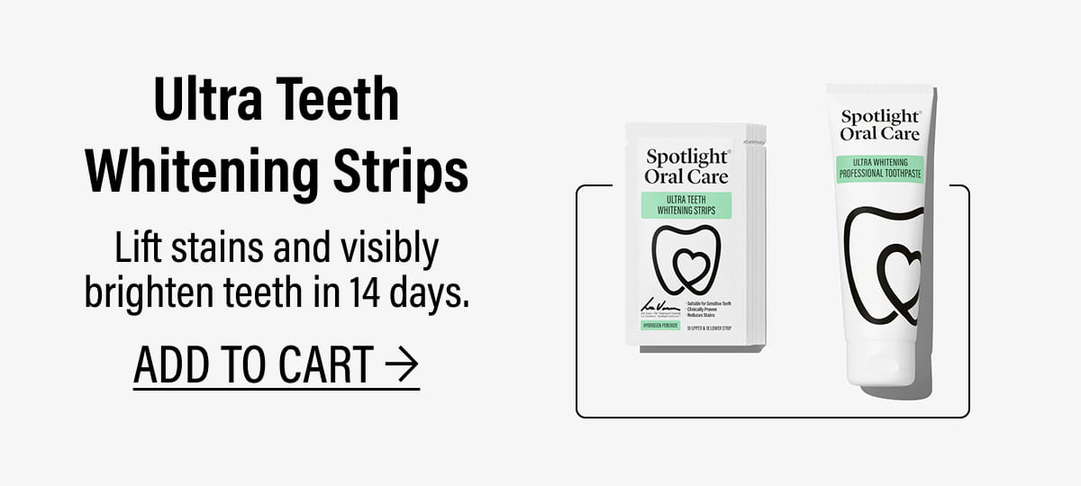 Ultra Teeth Whitening Strips | ADD TO CART →