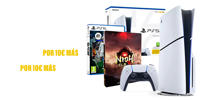 Consola PS5 + Nioh 3 por 10€ más + EA Sports FC 26 por 10€ más