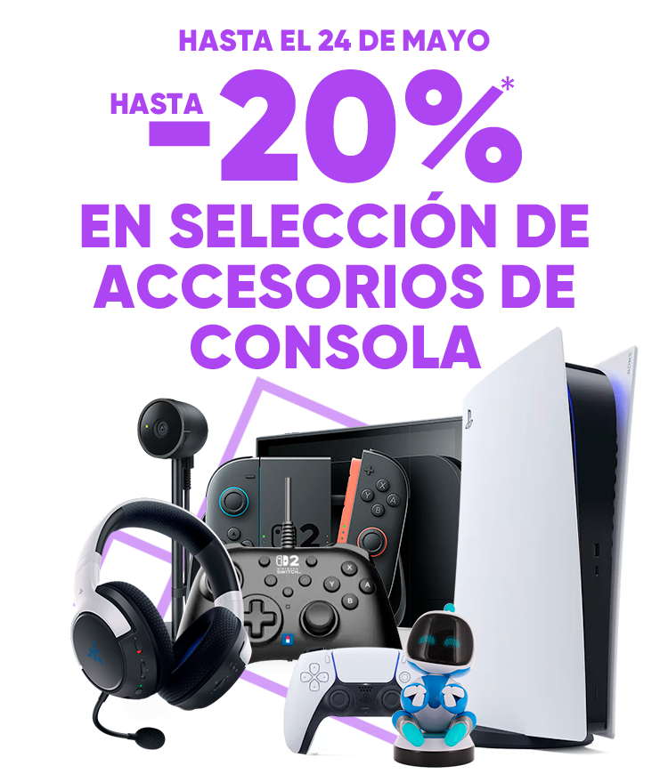 hasta -20% en selección de accesorios de consola